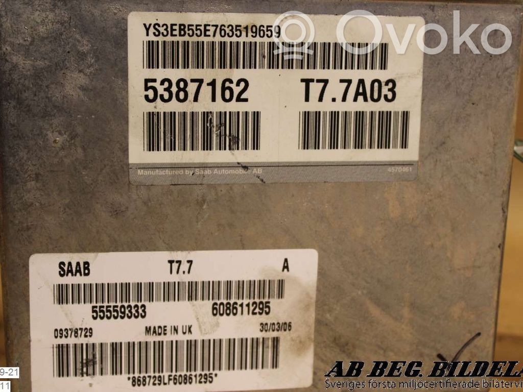 Saab 9-5 Injection control unit/module 