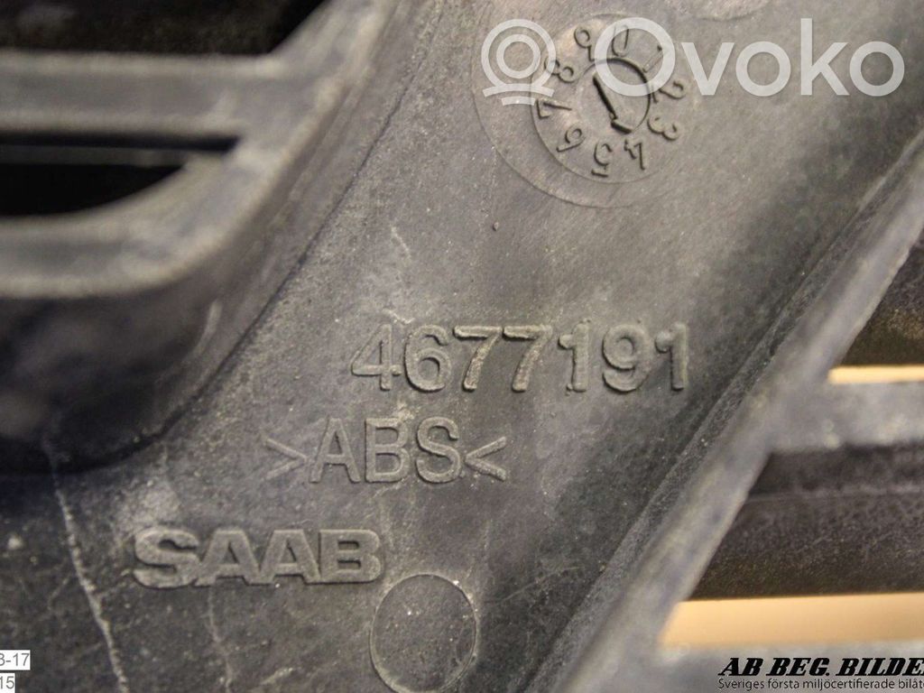 Saab 9-5 Front bumper upper radiator grill 