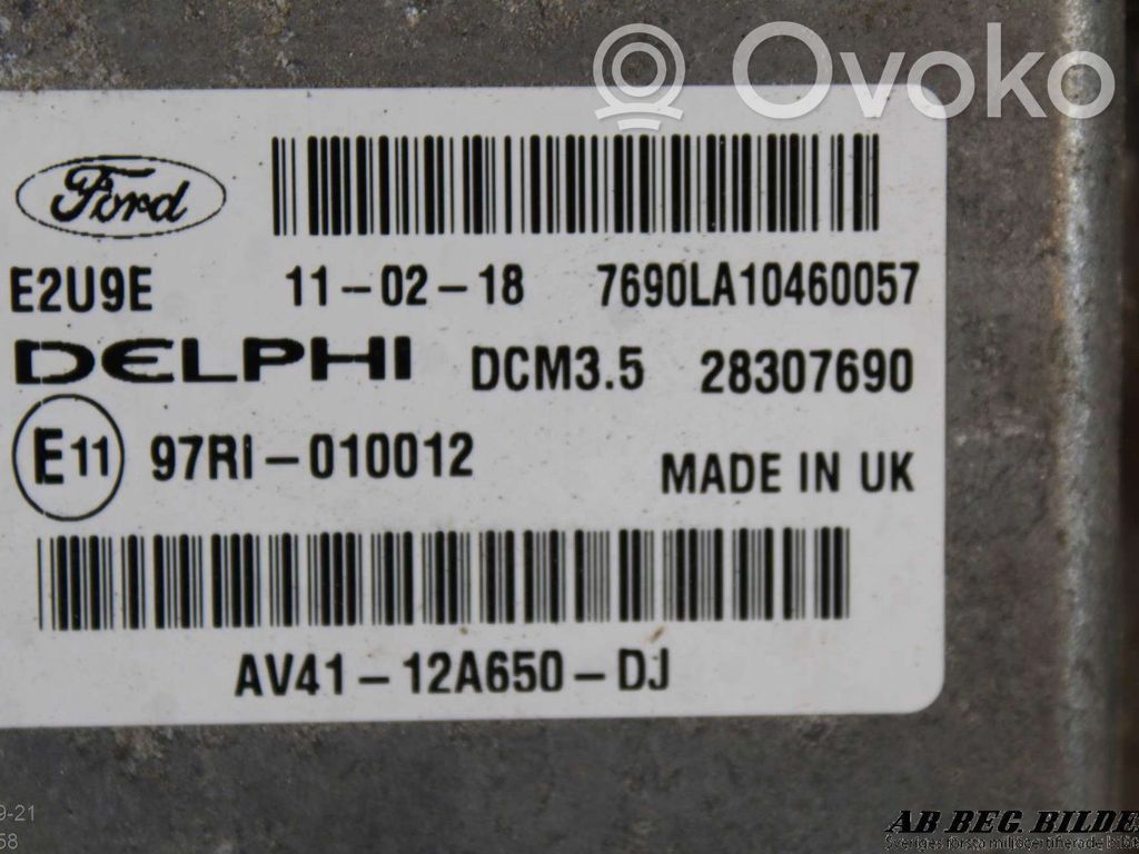 Ford Kuga I Injection control unit/module 