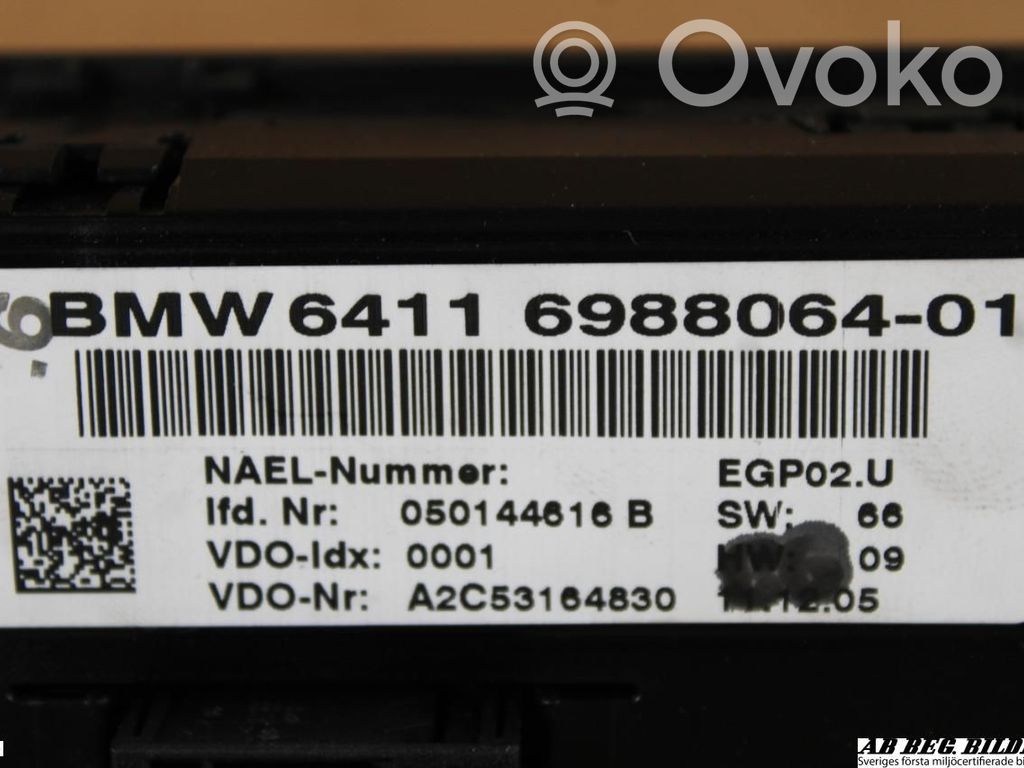BMW 1 E81 E87 Climate control unit 