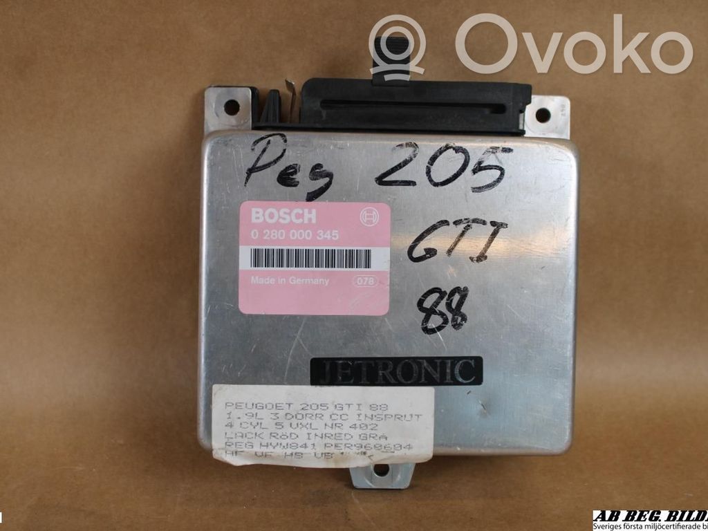 Peugeot 205 Injection control unit/module 
