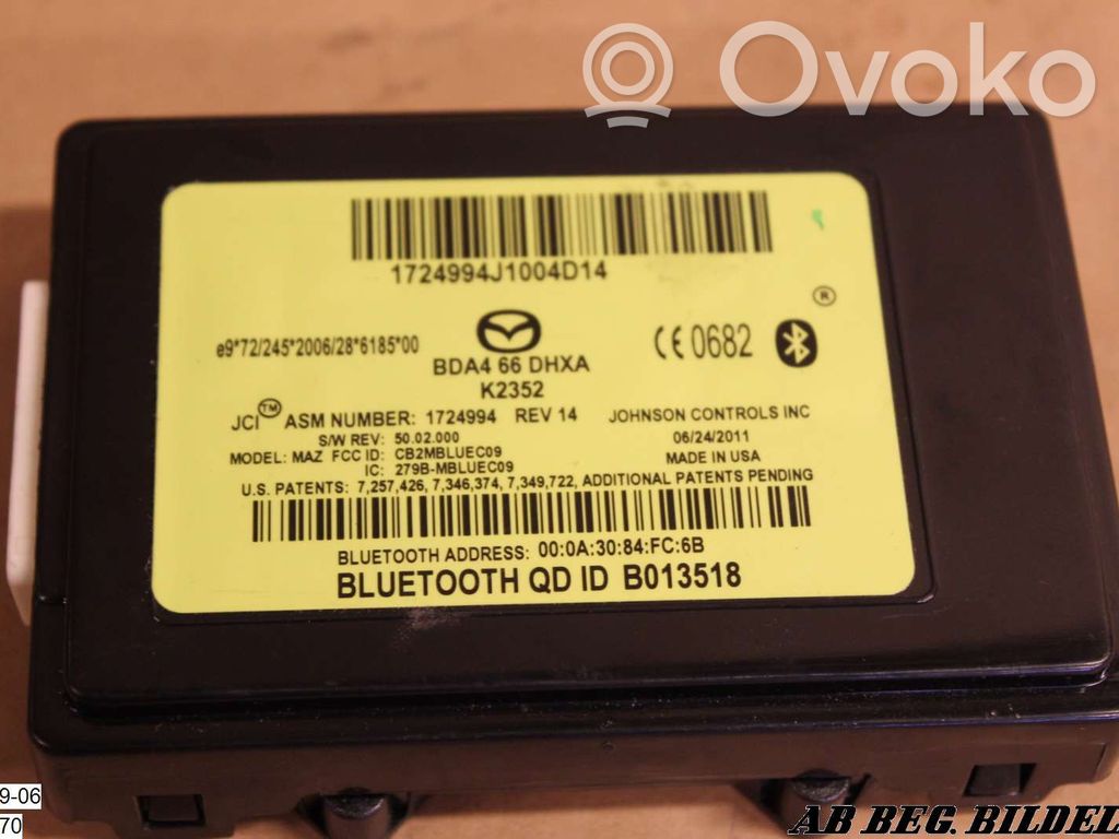 Mazda 3 II Alte unități/module de control 