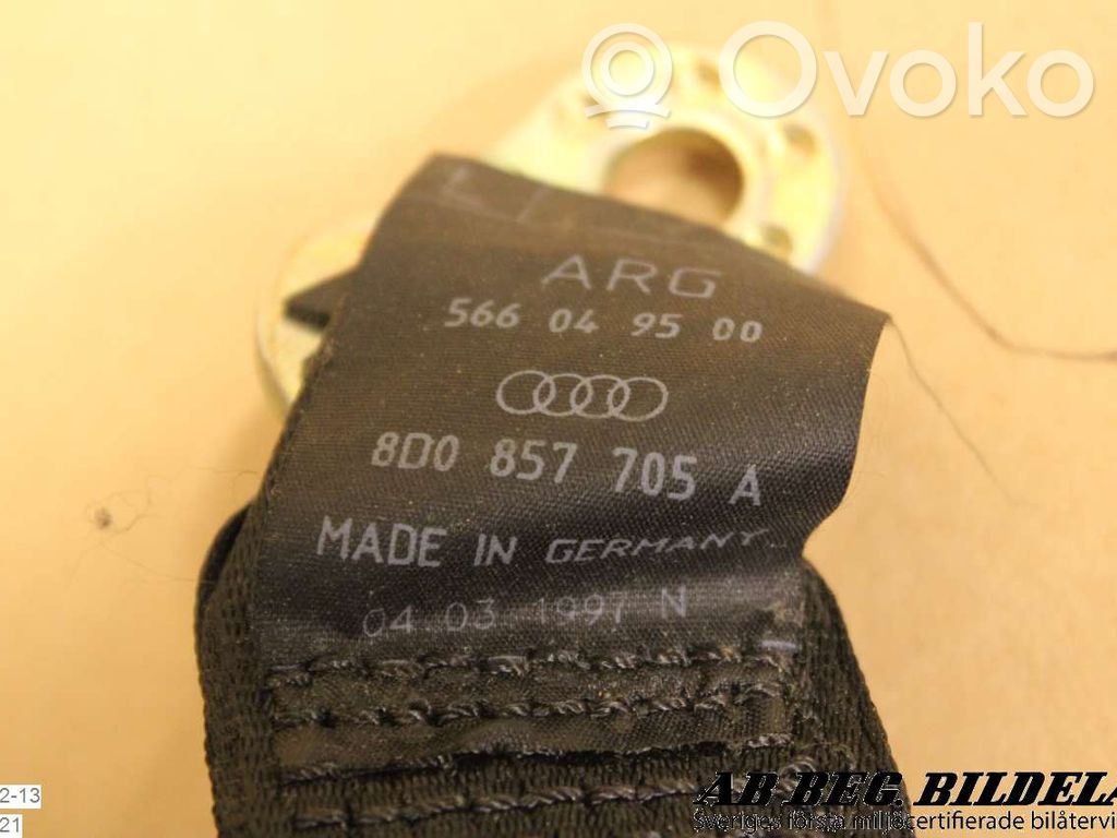 Audi A4 S4 B5 8D Pas bezpieczeństwa fotela przedniego 
