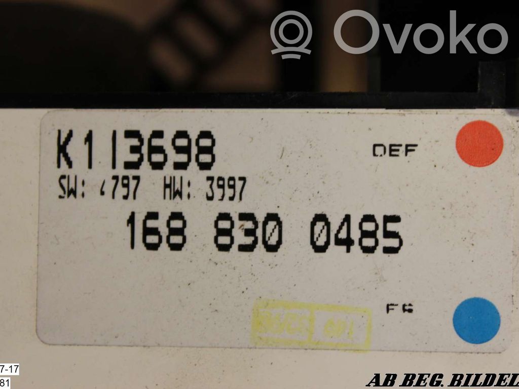Mercedes-Benz A W168 Ilmastoinnin ohjainlaite