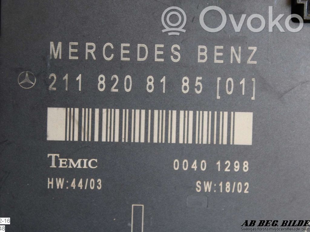 Mercedes-Benz E W211 Unitate/modul comandă uși
