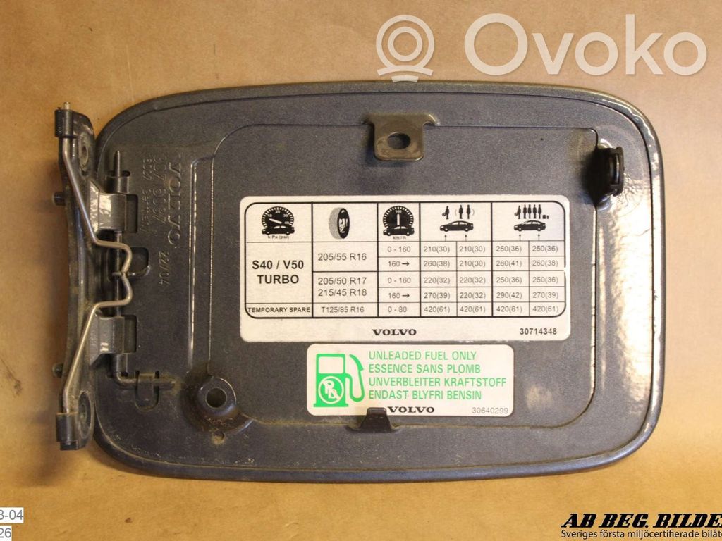 Volvo V50 Tapa sellante del depósito de combustible 
