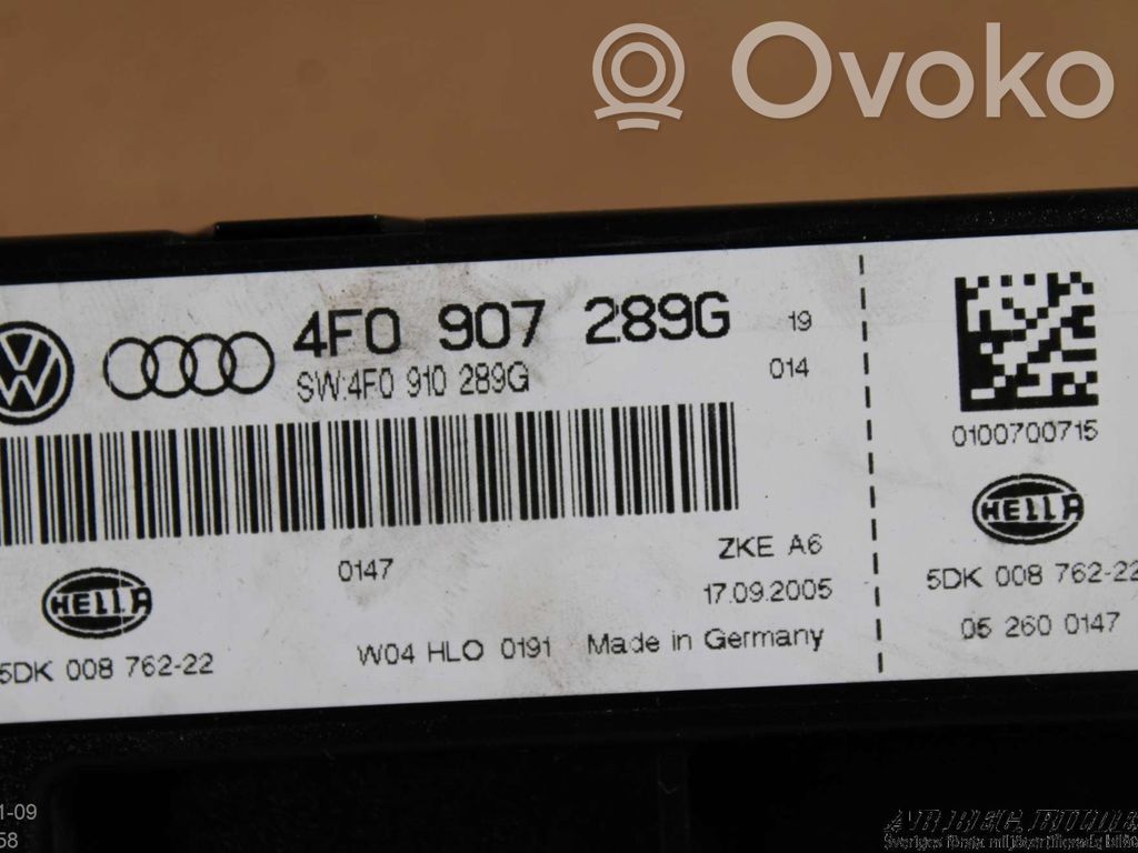 Audi A6 S6 C6 4F Moduł / Sterownik komfortu 