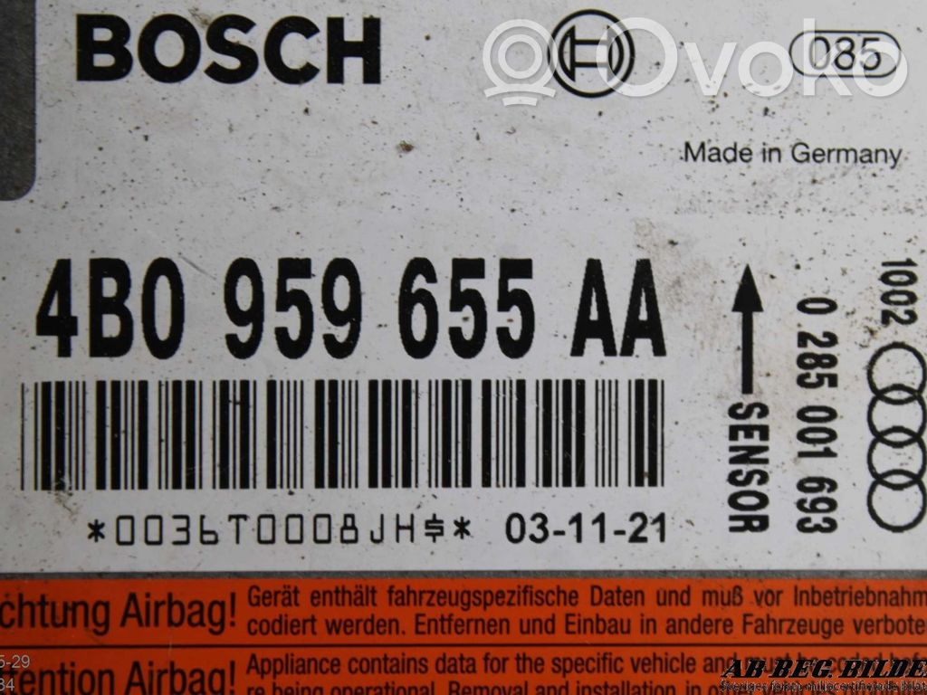 Audi A6 S6 C5 4B Unitate/modul de comandă airbaguri 