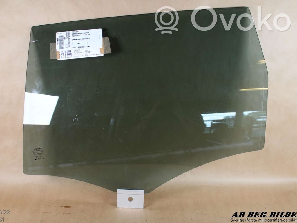 Volvo V70 Luna de la puerta trasera