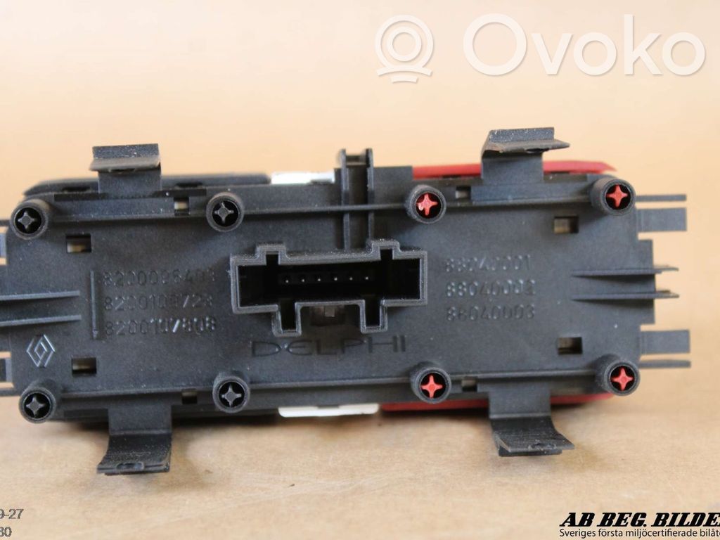 Renault Scenic II - Grand scenic II Botón interruptor de luz de peligro