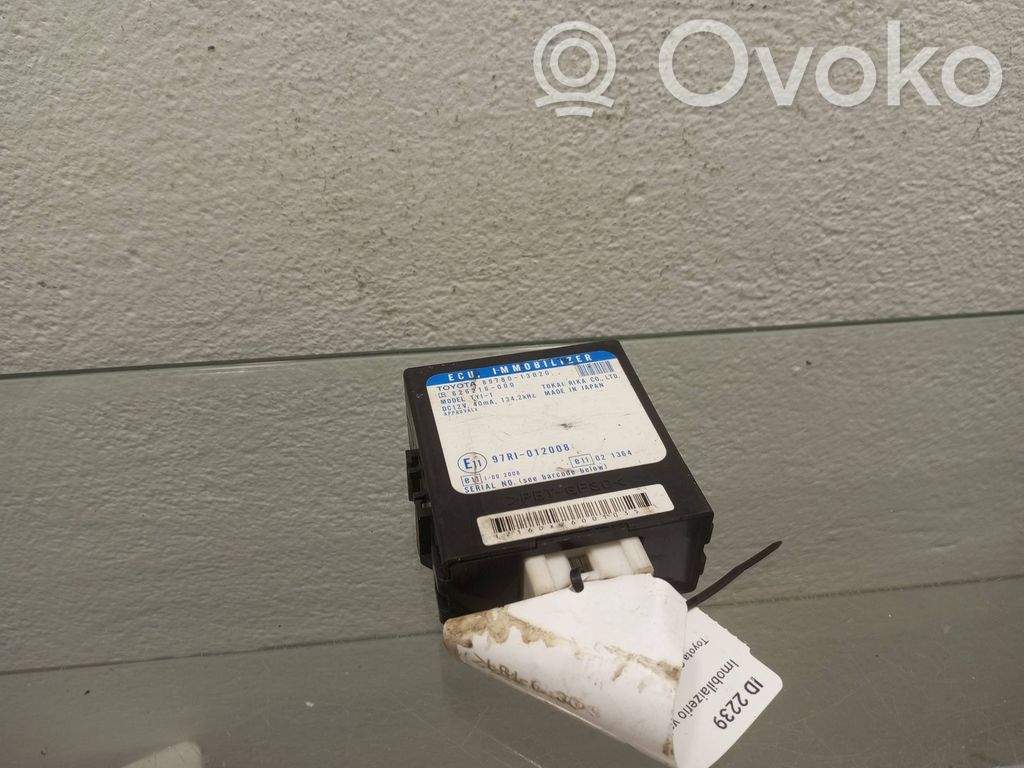 Toyota Corolla Verso E121 Immobilizer control unit/module 
