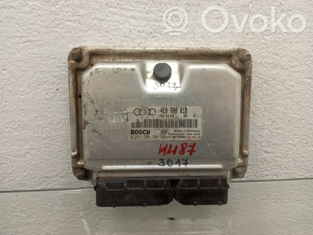 Audi A8 S8 D3 4E Engine control unit/module 