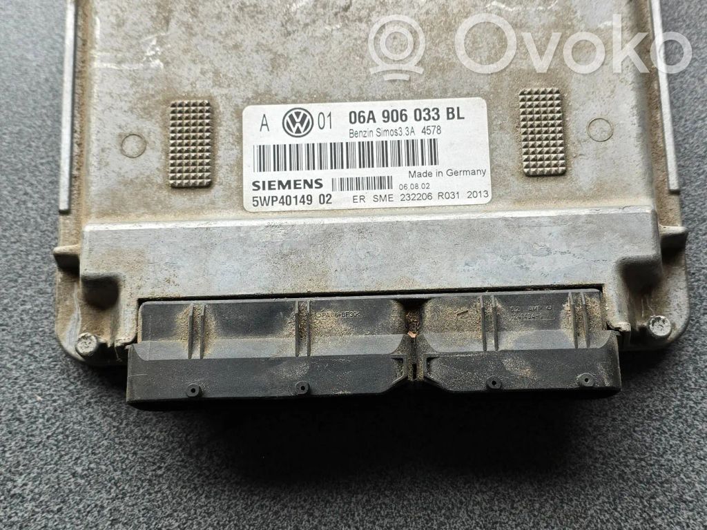 Engine control unit/module   06A906033BL,5WP4014902
