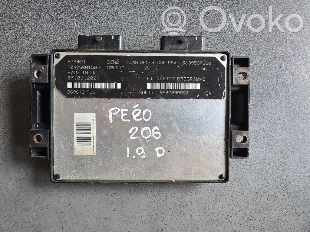 Peugeot 206 Engine control unit/module 