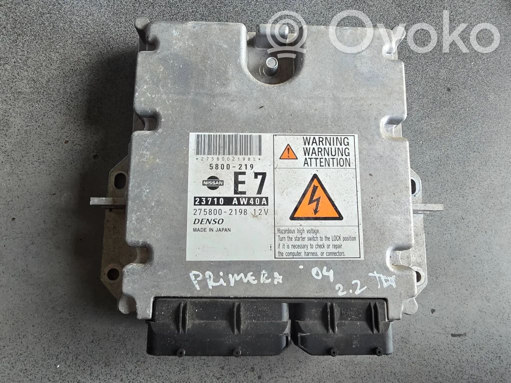 Nissan Primera Engine control unit/module 