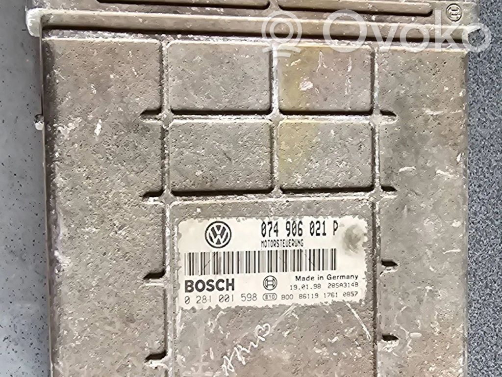 Engine control unit/module   074906021P,0281001598,28SA3148