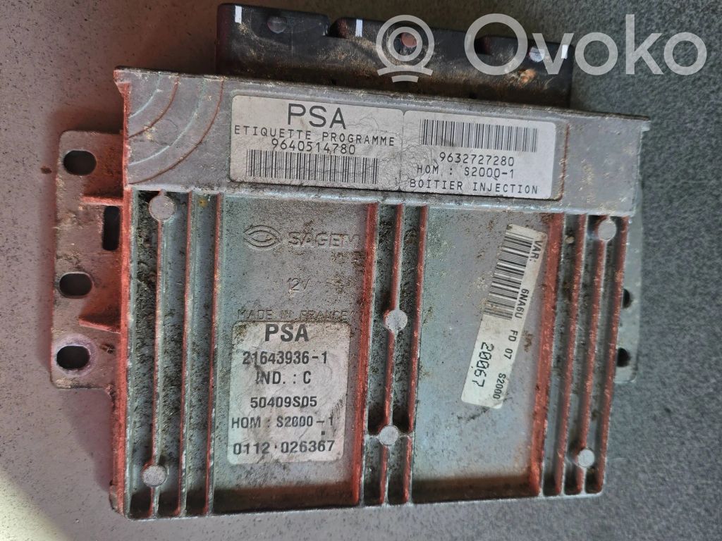 Citroen Xsara Picasso Engine control unit/module 