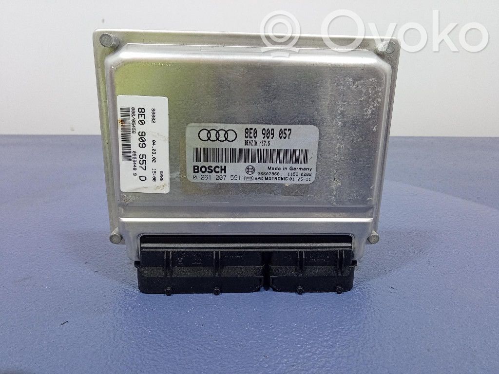 Audi A4 S4 B6 8E 8H Unité de commande, module ECU de moteur 