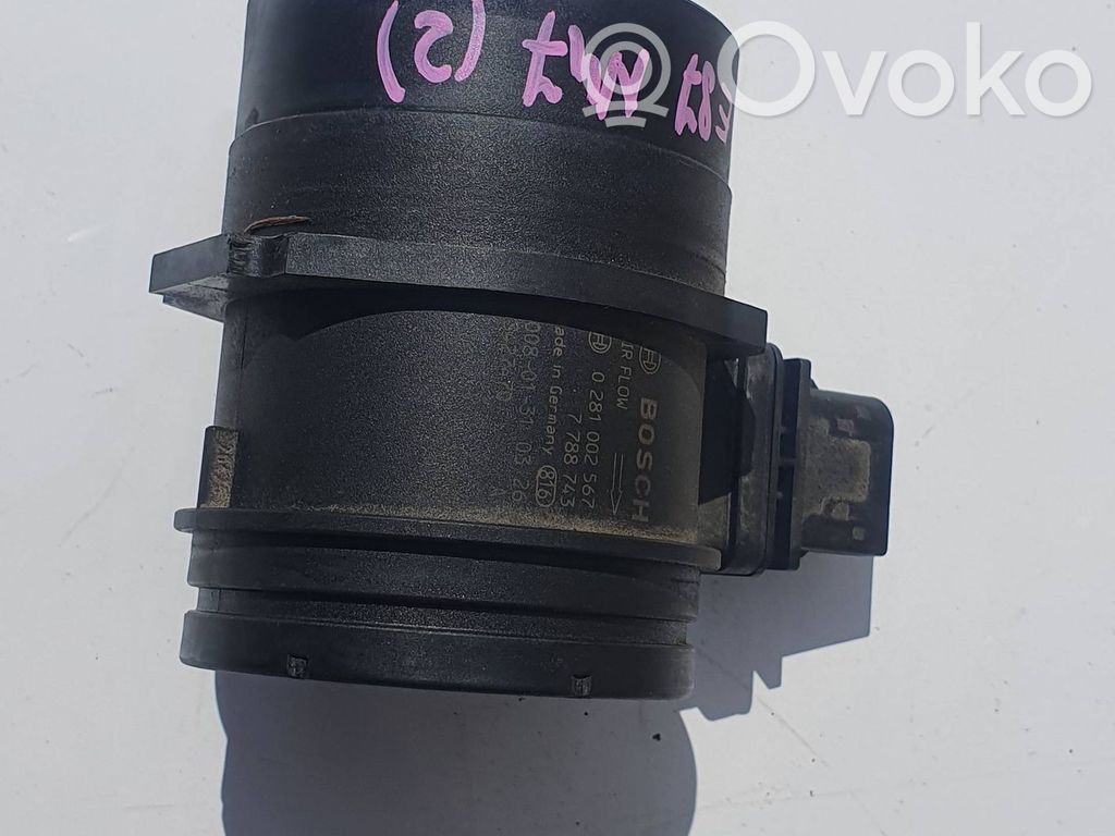 BMW 1 E81 E87 Mass air flow meter 
