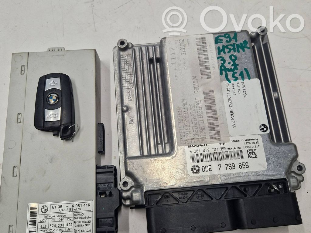 Engine ECU kit and lock set   7799856,0281012707