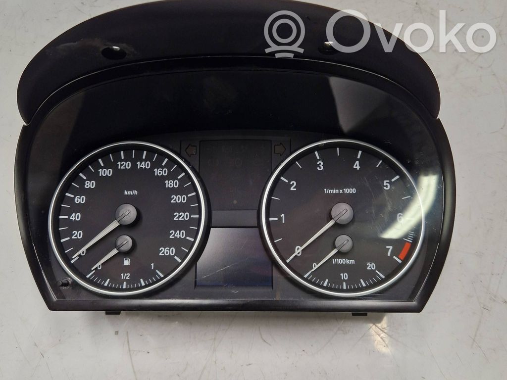 BMW 3 E90 E91 Spidometrs (instrumentu panelī) 