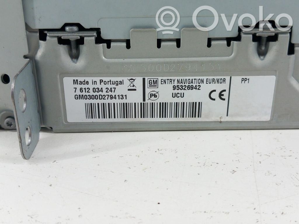 Opel Astra J Radio/CD/DVD/GPS head unit 