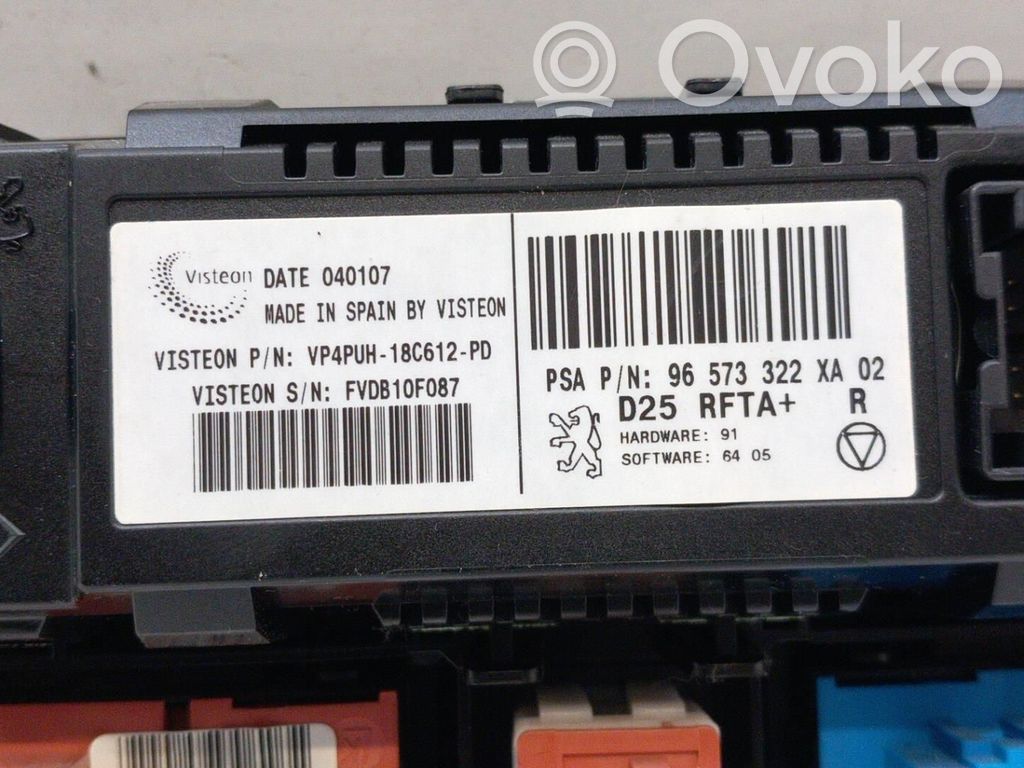 Peugeot 407 Climate control unit 