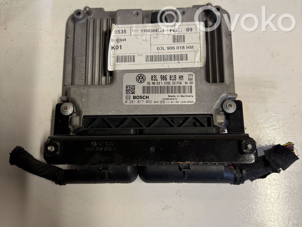 Engine control unit/module   03L906018HM,0281017092,03L906018HM