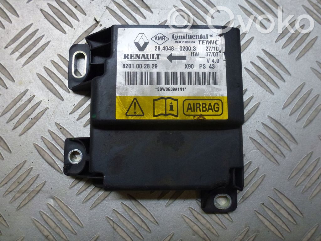 Dacia Sandero Airbag control unit/module 