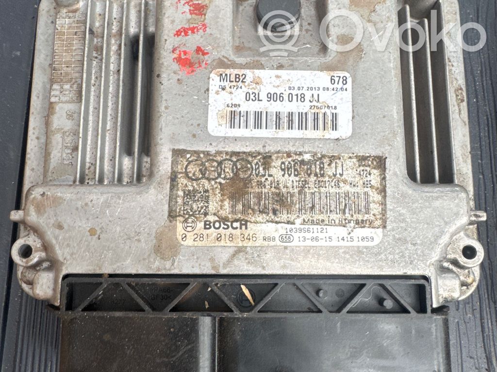Engine control unit/module   03L906018JJ,0281018346