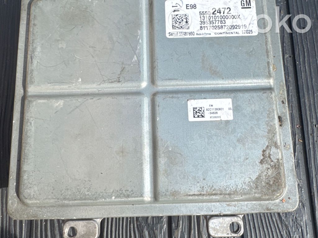 Opel Astra J Engine control unit/module 
