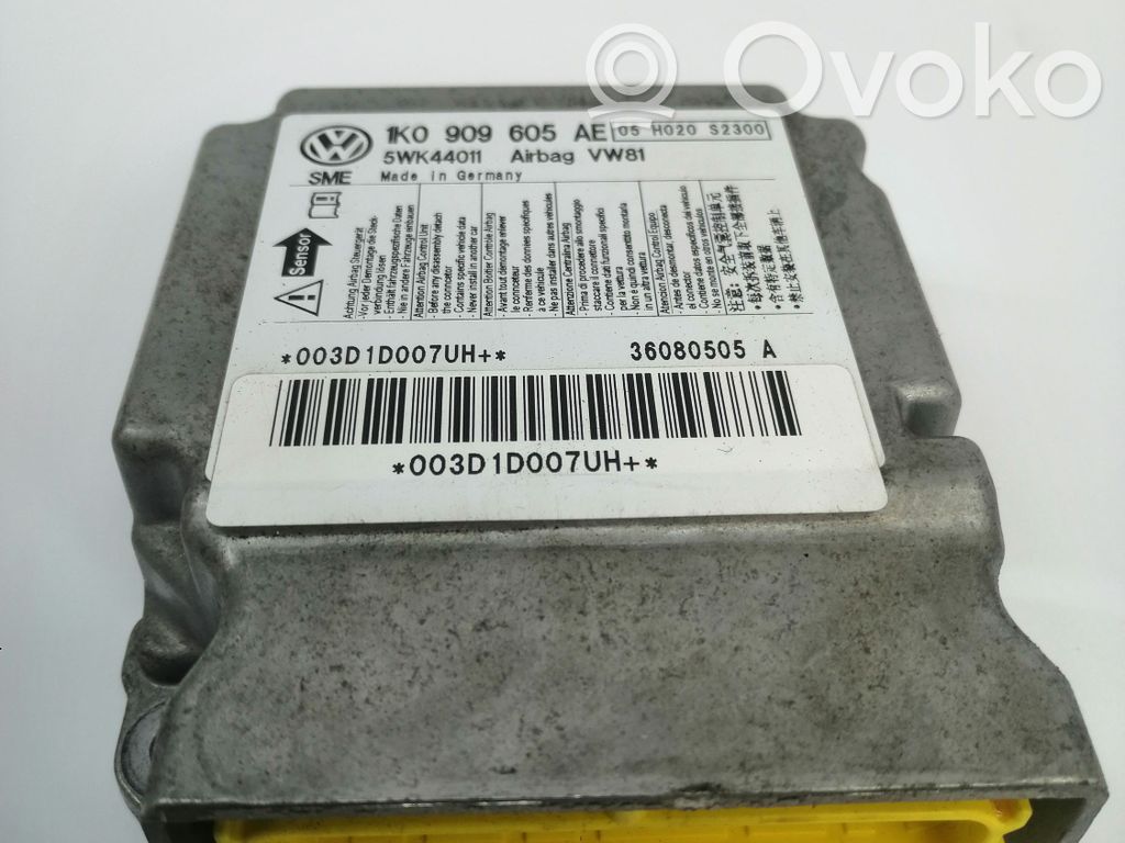Volkswagen Scirocco Airbag control unit/module 