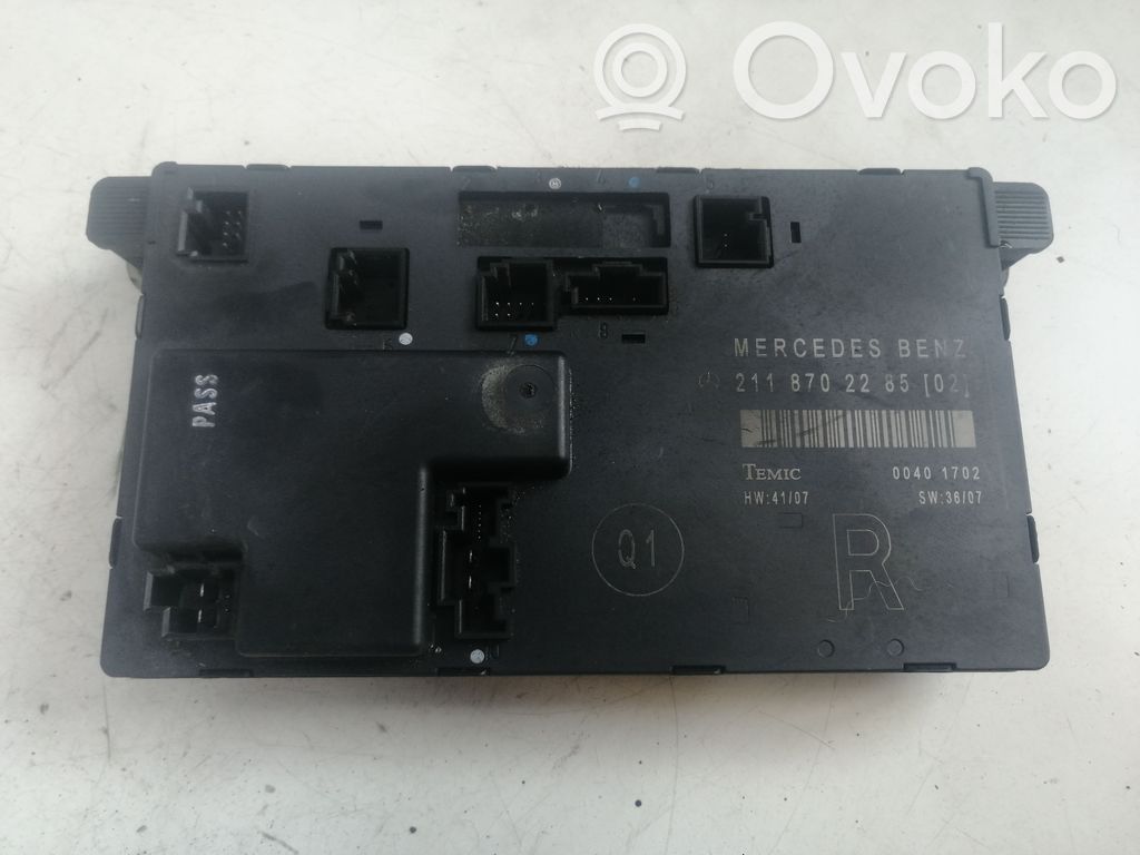 Mercedes-Benz E W211 Door control unit/module 