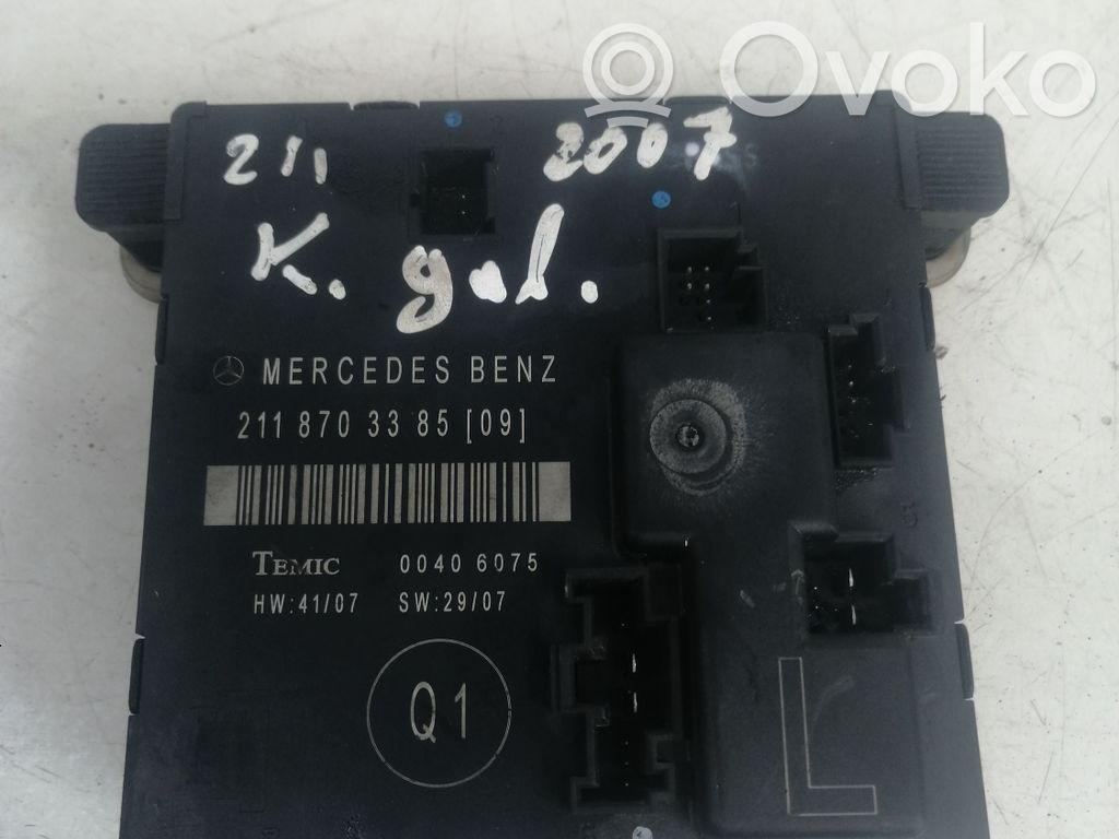 Mercedes-Benz E W211 Door control unit/module 