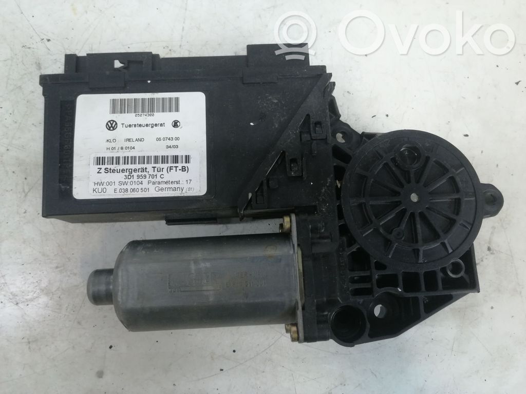 Volkswagen Phaeton Etuoven ikkunan nostomoottori 