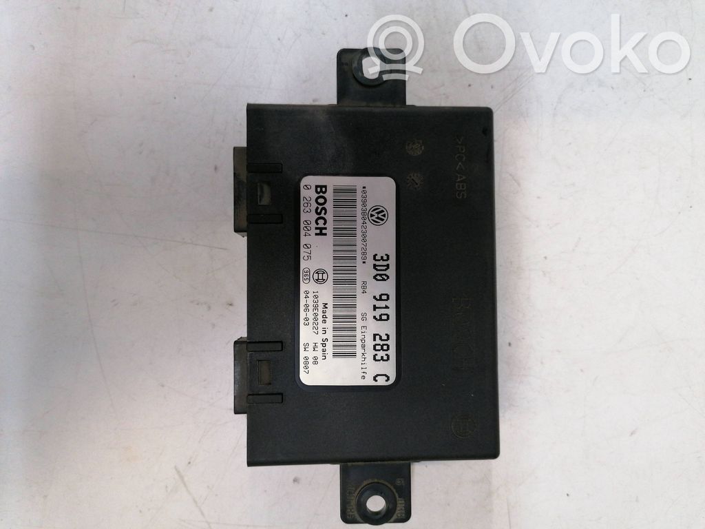 Parking PDC control unit/module   3D0919283C,0263004075,1039E00227