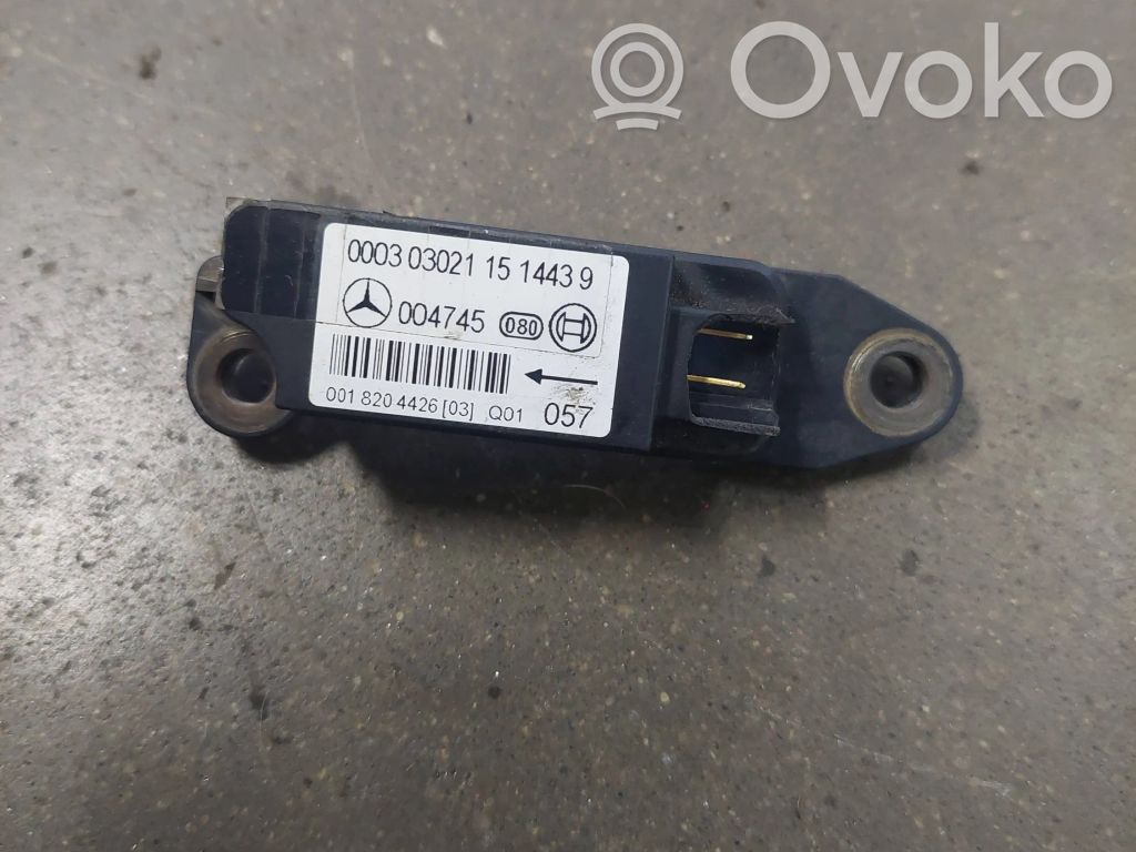 Mercedes-Benz CLK A209 C209 Senzor impact/declanșare airbag 