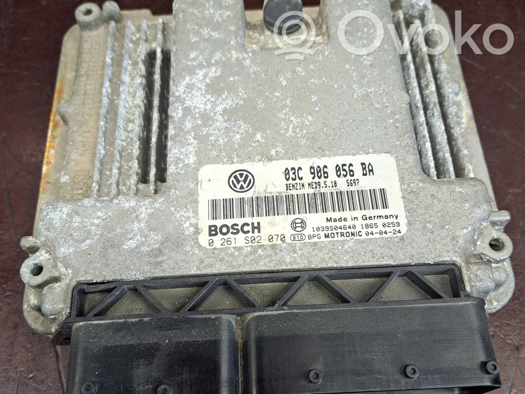 Engine control unit/module   03C906056BA,0261S02070,1039S04640