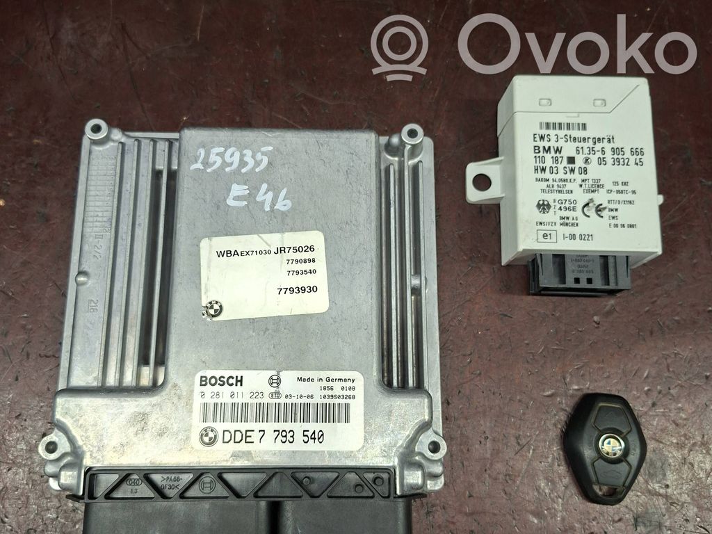 BMW 3 E46 Užvedimo komplektas 