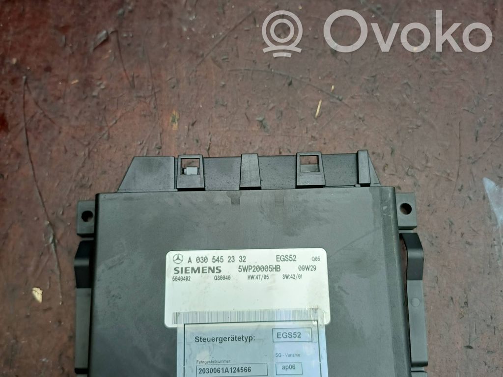 Mercedes-Benz C W203 Module de contrôle de boîte de vitesses ECU 