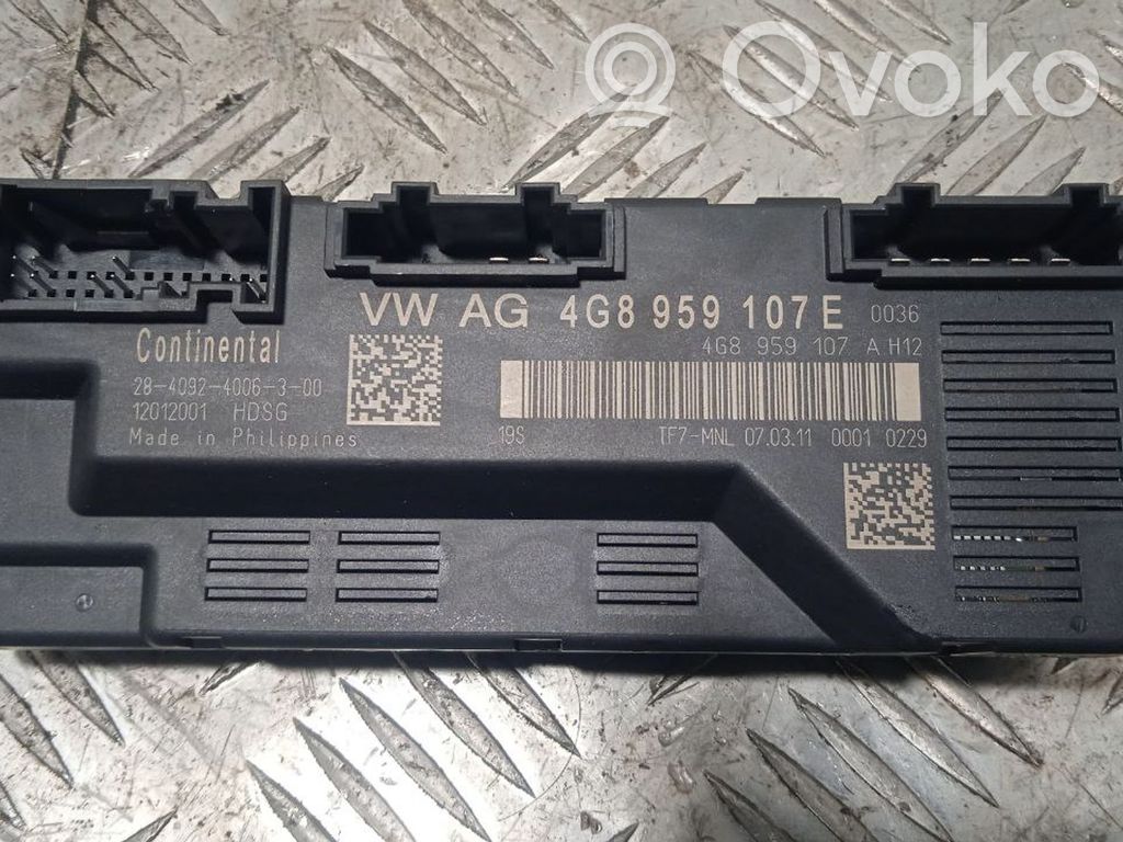 Audi A7 S7 4G Bagažinės dangčio valdymo blokas 
