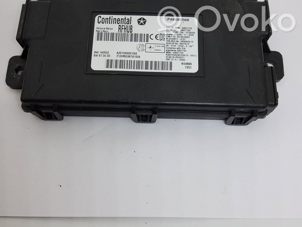 Dodge Charger Keyless (KESSY) go control unit/module 