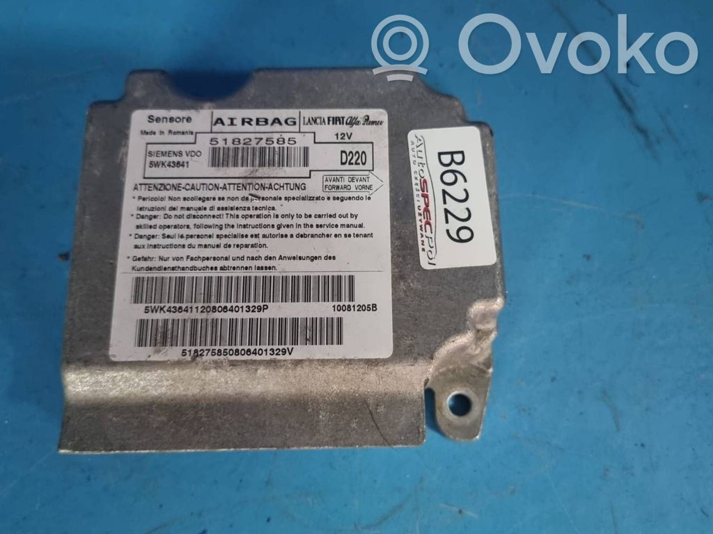 Fiat Bravo Airbag control unit/module 