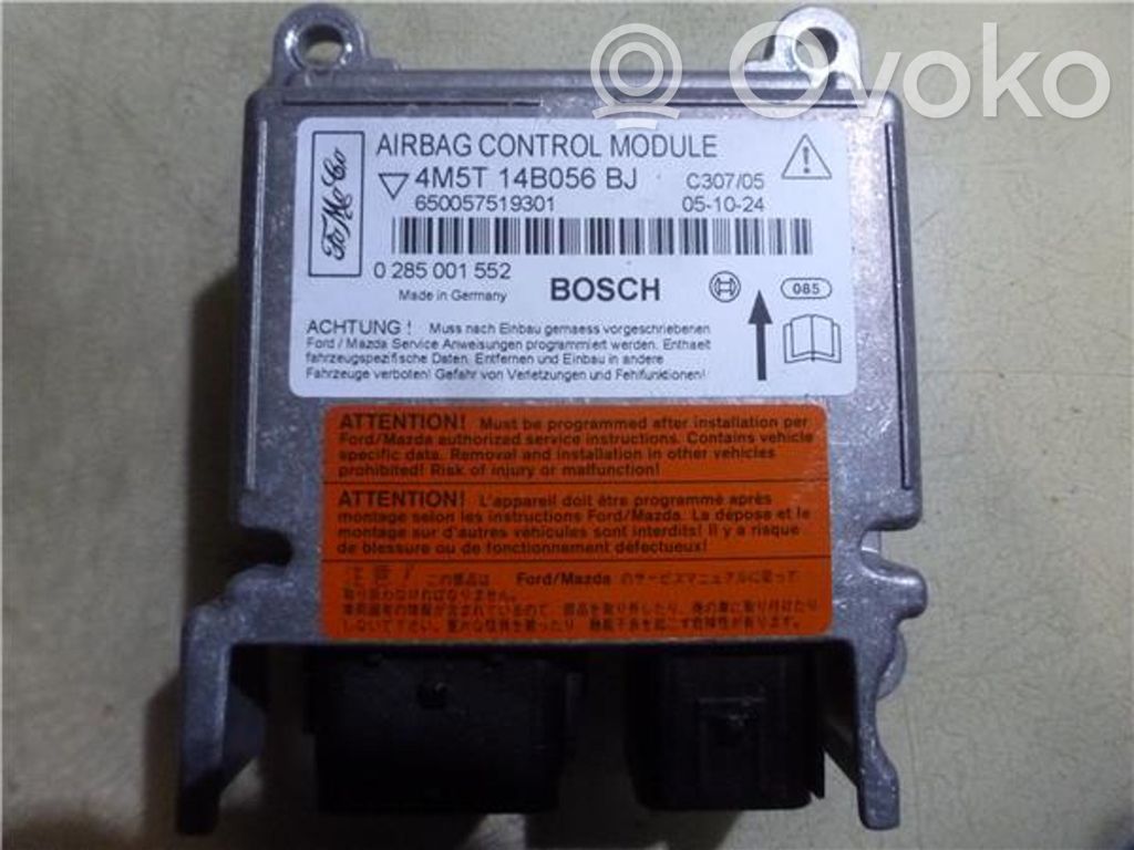 Airbag control unit/module   4M5T14B056BJ,285001552