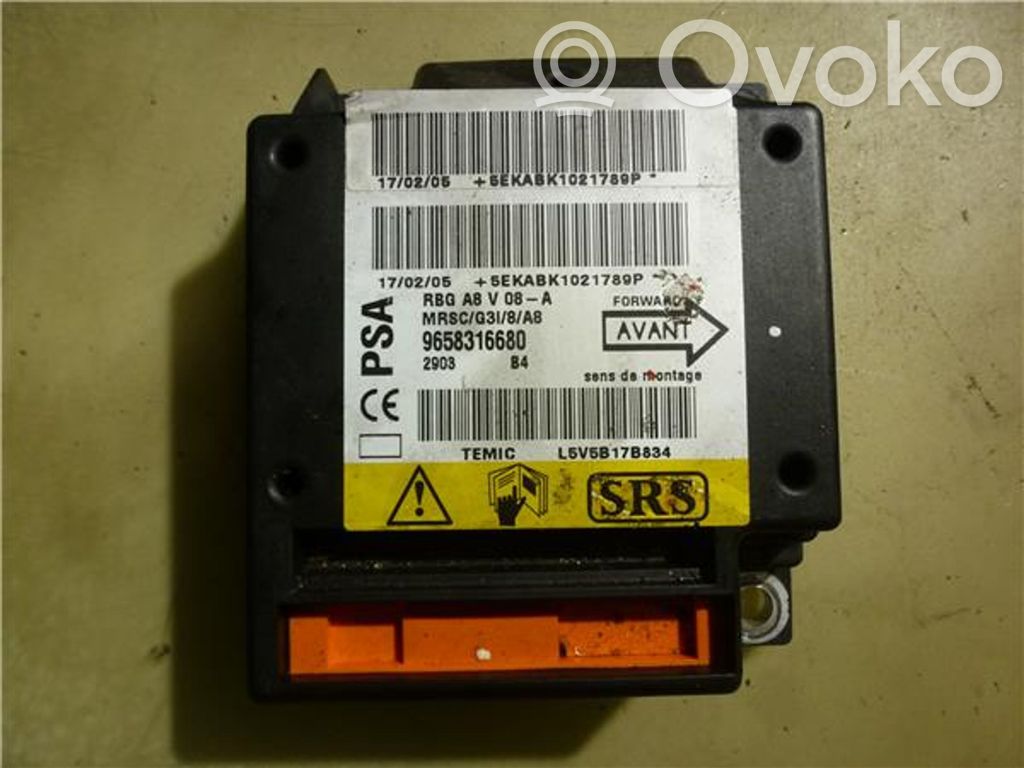 Airbag control unit/module   9658316680