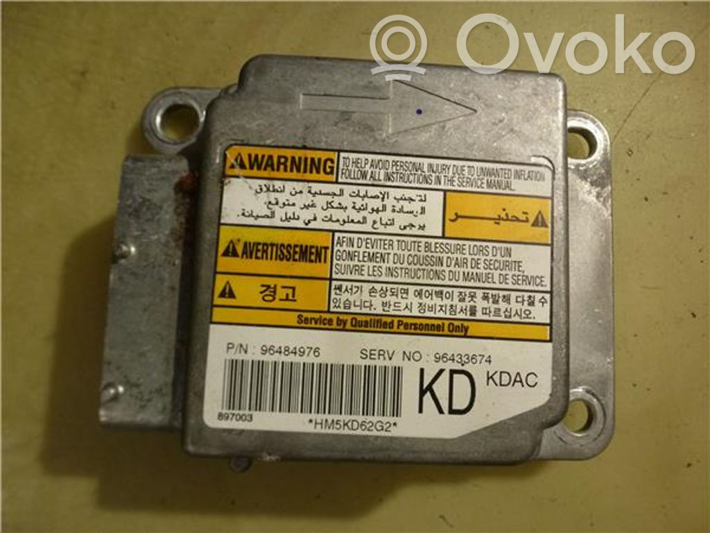 Chevrolet Lova Airbag control unit/module 
