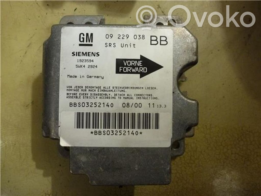 Opel Corsa B Airbag control unit/module 