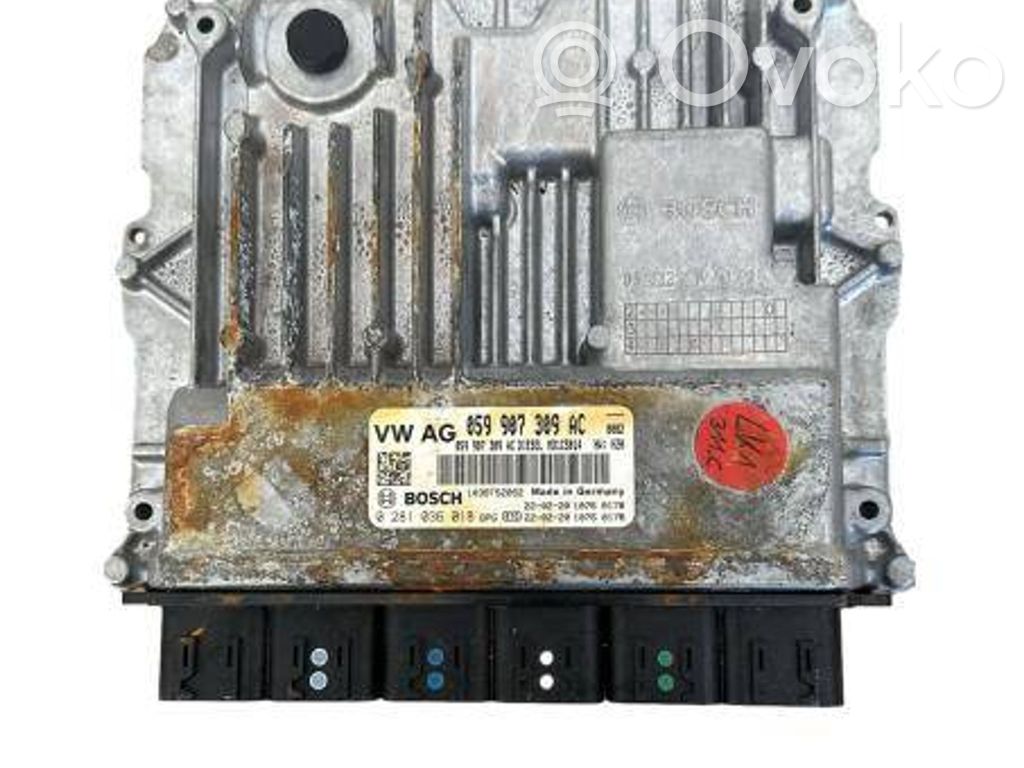 Engine control unit/module   059907309AC,0281036018