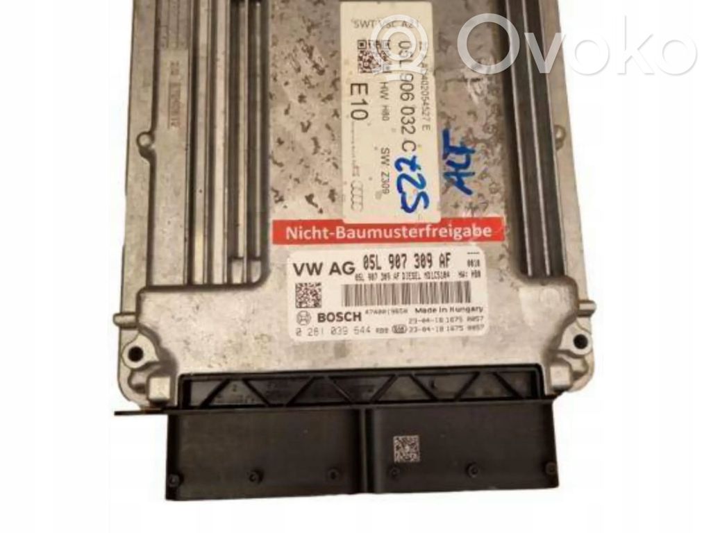Engine control unit/module   05L907309AF,0281039644,05L907309AF