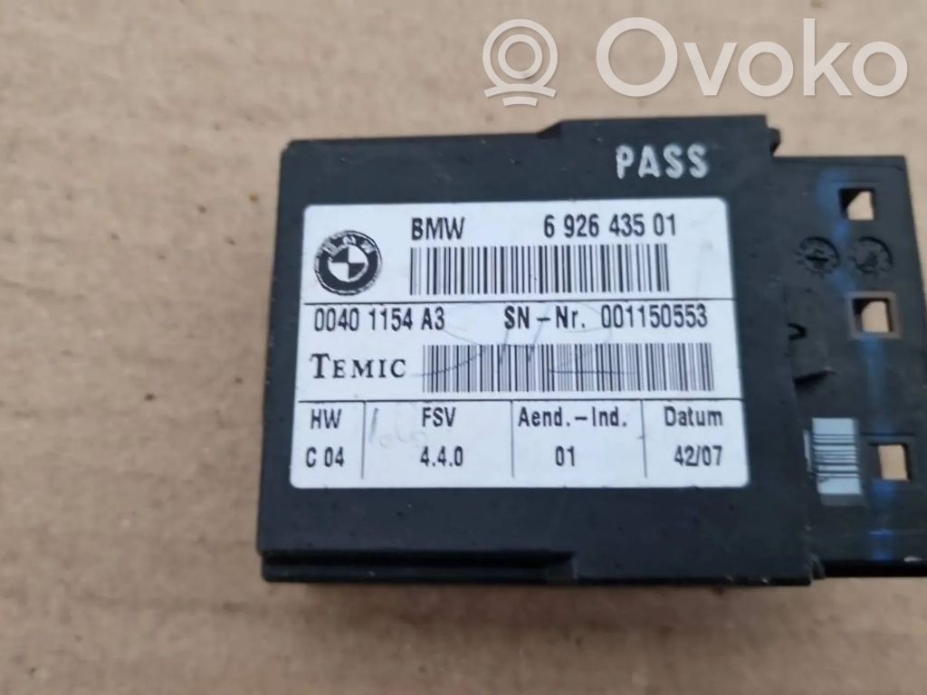 BMW 5 E60 E61 Istuimen säädön moduuli 